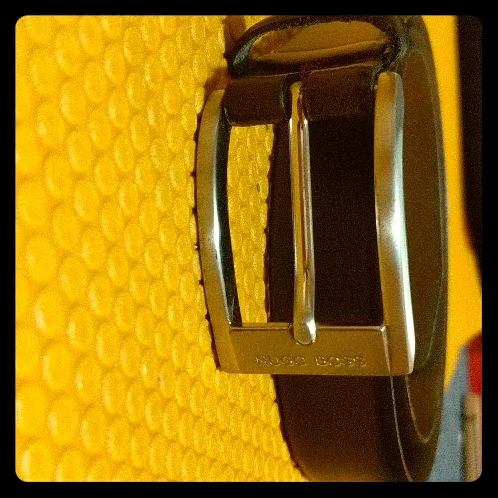 Hugo Boss's Gellot Leather Belt, Brown